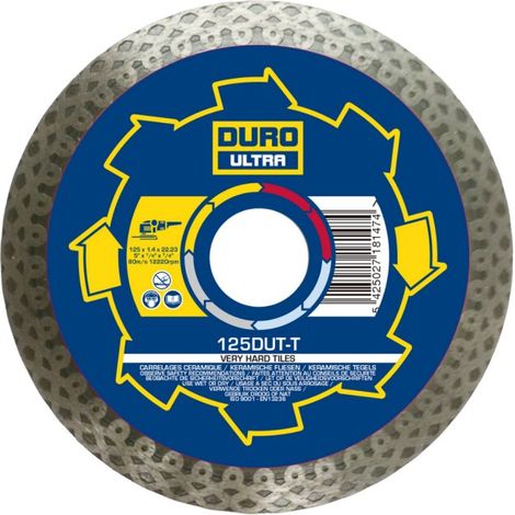 Disque diamant DUTT - Spécial Grès cérame - 115x1.4 - Vendu à la pièce
