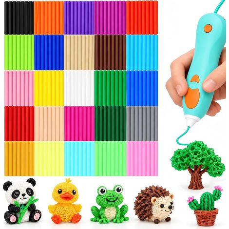 250 Pièces Recharges de Filament Stylo 3D pour 3Doodler Start+ (1/5)