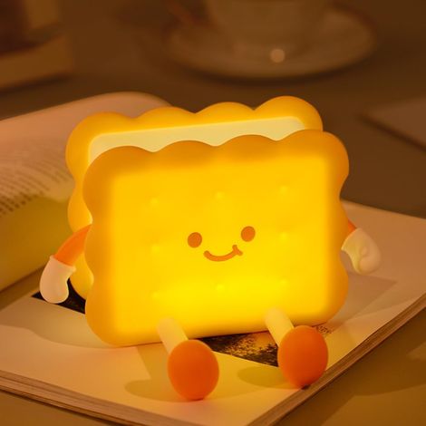 RHG Veilleuse mignonne pour enfants, adorable veilleuse bébé en silicone, veilleuse à intensité variable , veilleuse rechargeable.