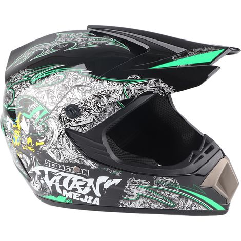 Casque motocross professionnel enfant adulte moto tout-terrain avec lunettes gants masque (1/5)