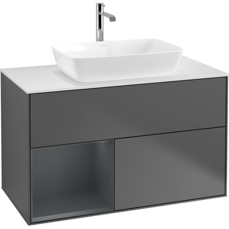 Villeroy & Boch F771HGGK Meuble sous-lavabo Finion F77 (1/2)