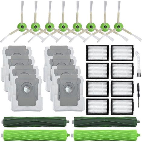 Brosses latérales principales, filtres HEPA et sacs à poussière pour robot iRobot Roomba (1/5)