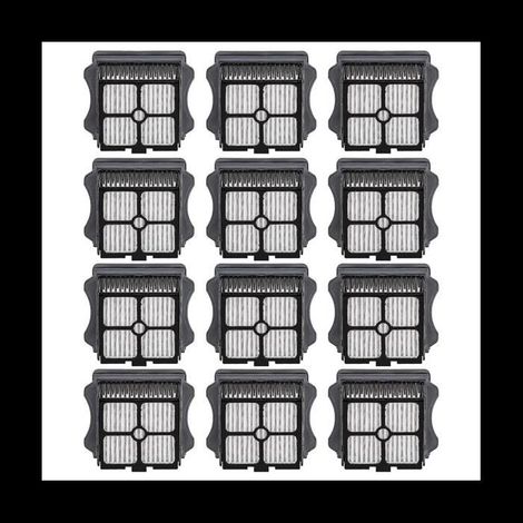12 PièCes Filtres HEPA pour Tineco IFloor 3/Floor One S3/Floor One S5/Floor One S5 Pro, Kit de Filtres pour Aspirateur Sec et (1/4)