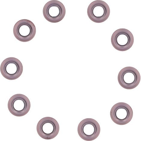10 plaquettes de tournage en carbure, indexables et revêtues, pour fraiseuses à bois, tours CNC, outils RDMT0802MOTN