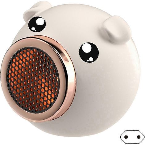 Chauffage d'appoint compact et portable avec sécurité renforcée pour chambre ou bureau - Blanc - Prise UE (1/5)
