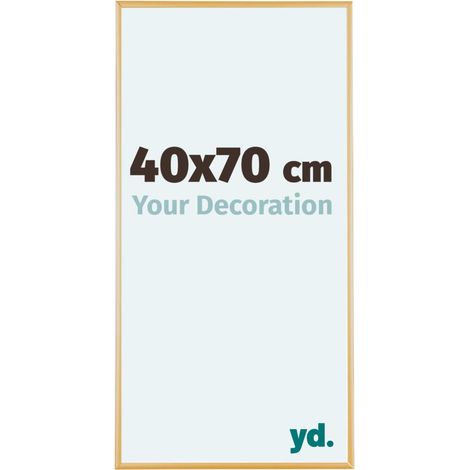 yd. - Cadre photo 40x70 - Or Vintage - Aluminium - Kent
