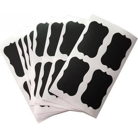 Étiquettes de cuisine - Étiquettes - Étiquettes/autocollants tableau noir - 36 feuilles (1/3)