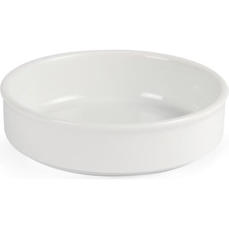 Plats Empilables En Porcelaine Blanche 134mm (Lot de 6) - Ref DK828 - Olympia (1/2)
