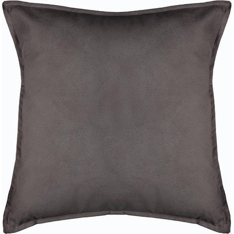 Coussin Décoratif Carré en Polyester - Gris / 55x55 cm - SILUMEN (1/5)