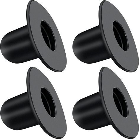 Juego de 4 tapones para piscinas, accesorios para piscinas elevadas, orificios de drenaje para piscinas elevadas, color negro. (1/5)