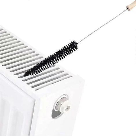 Brosse de nettoyage pour radiateur, brosse de 72 cm, plumeau flexible et long pour radiateur avec manche en bois, brosse de nettoyage multi-usages (1/4)