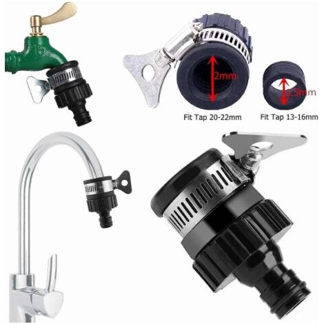 Raccord universel pour robinet, compatible avec tuyau d'arrosage, mitigeur et adaptateur pour cuisine et salle de bain. (1/5)