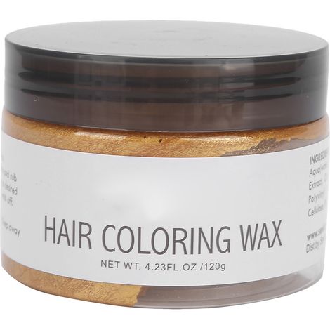 Pommade Colorante Temporaire Sevich 120g Jaune – Cire Capillaire Naturelle, Coloration Instantanée DIY, Coiffure Tendance (1/5)