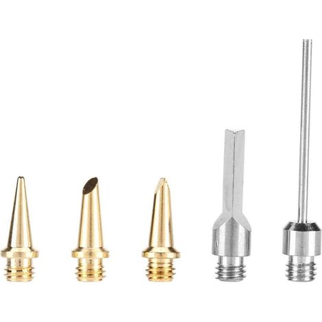 5 pièces Kit pour fer à souder à gaz, 5 pièces/set suggestions pour embouts pour soudure embouts pour soudure électrique