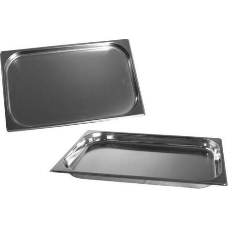 Pentole Agnelli, COIXGNP11020, Bacinella Gastronorm 1/1, Acciaio Inossidabile, Argento
