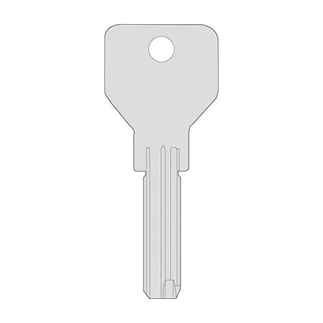 CHIAVE PUNZONATA CISA 00670.01 ORIGINALE - OTTONE NICHELATO CS146- 5 pezzi