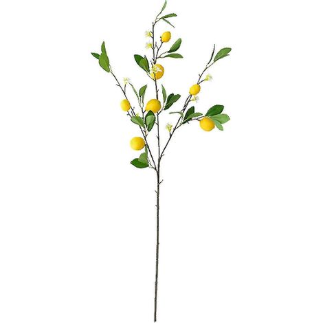 Branches de citronniers artificiels, fleurs de 70 cm/82 cm avec feuilles vertes et citron pour la décoration intérieure (1/4)