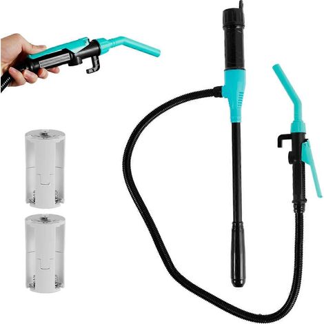 Flüssigkeitstransferpumpe mit Durchflussreglerdüse, blau