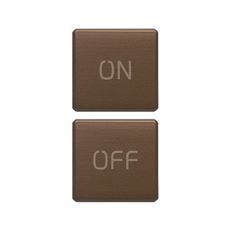 VIMAR - 22751.1.12 Due tasti Flat simboli ON/OFF bronzo