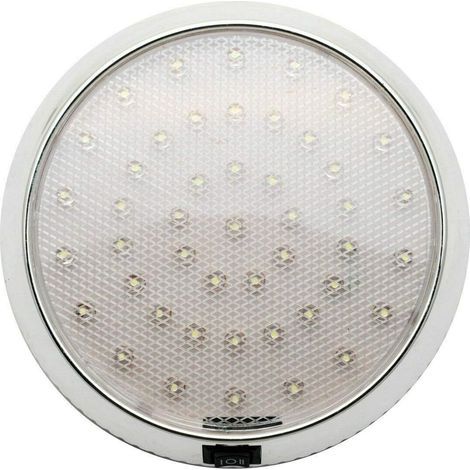 12V LED Ceiling Light, Ultra-thin, With Switch, For Caravan, Motorhome, Boat (1/4)