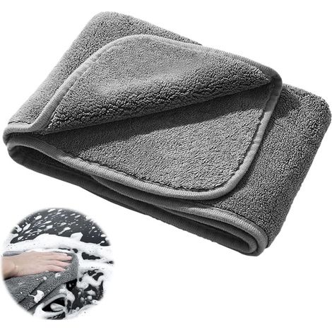 Lntyq 2PCS Microfibre Voiture Chiffon Microfibre Voiture Microfibre Voiture Serviette Microfibre Voiture Chiffons en Microfibre pour Le Nettoyage Domestique Et Les Voitures 40  40cm