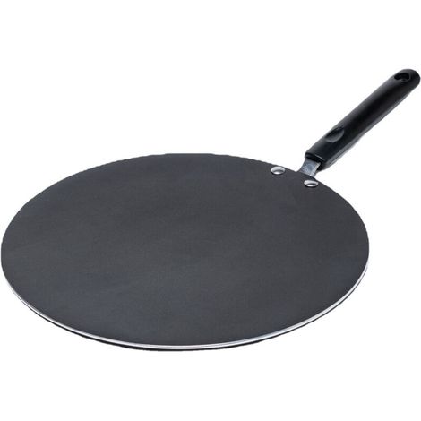 Poêle antiadhésive pour la cuisson des œufs et des steaks, avec poignée, crêpière, plats à four pour chapati et tortillas.