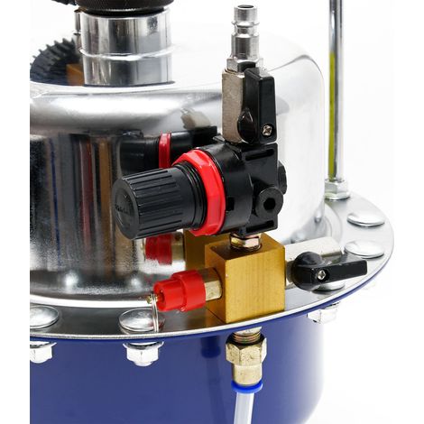 XPOtool Set Purge de frein pneumatique Réservoir 5L 3 bars max. Dispositif automatique Échange de liquide de frein Adaptateurs Large compatbilité Freinage sécurisé Auto Garage