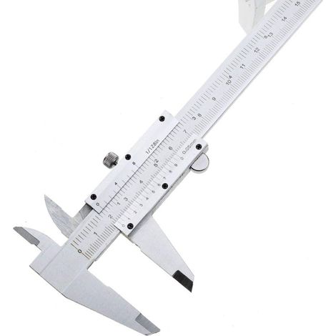 Comparateur à cadran, pied coulisse vernier 6" 0-150 mm / 0,05 (1/5)