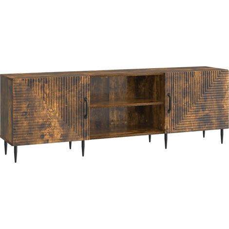 Mobile TV Rovere Fumo 150 x 31 x 50 cm Legno ingegnerizzato vidaXL