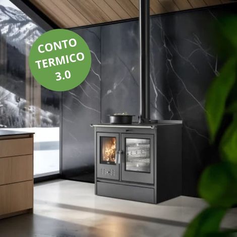 Cucina a legna con forno Klover Star 90 da 13,5 kW (1/5)