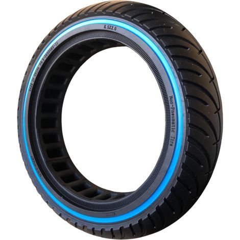 1 Pneu Solide 8,5x2.0 Pouces pour Trottinette Électrique Xiaomi M365,1S, Essential,Pro2,Gotrax gxl/XR,Roue Élastique,Anti Crevaison Increvable Solide 8,5 Pouces (Bleu 1pcs) (1/5)
