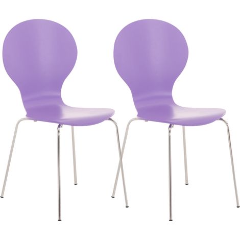 2x Stapelstuhl DIEGO ergonomisch lila (1/5)