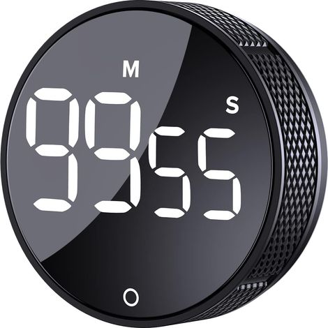 Digitale Küchentimer, große magnetische Countdown-Timer mit LED-Anzeige für Küche, Klassenzimmer, Fitness, Backen, Lernen, einfach für Kinder und ältere Menschen