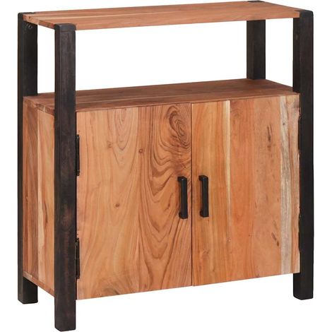 Sideboard Braun 70 x 30 x 75 cm Massivholz Akazie