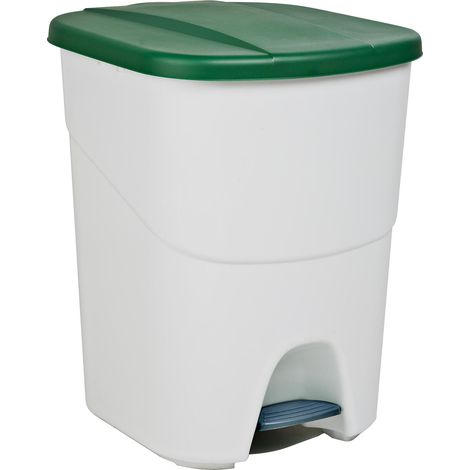 Cubo de basura con pedal ecológico de 40 litros DENOX- FAMESA  Verde (1/5)