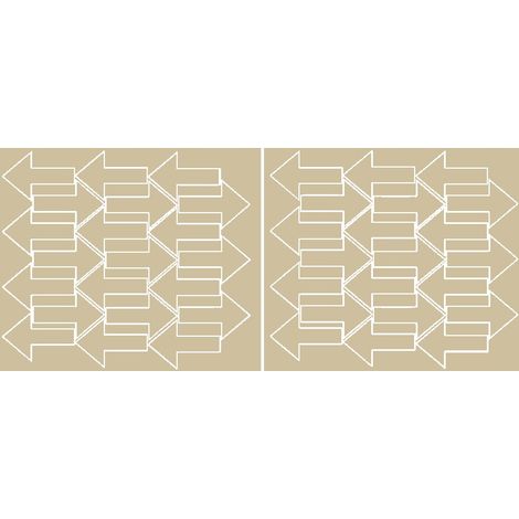Adesivi a forma di freccia, 7x4,5 cm, 42 pezzi, beige opachi.
