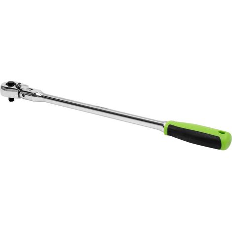 Sealey 1/4""Sq Drive Long Ratchet Wrench Flexi Head Flip Reverse S01257