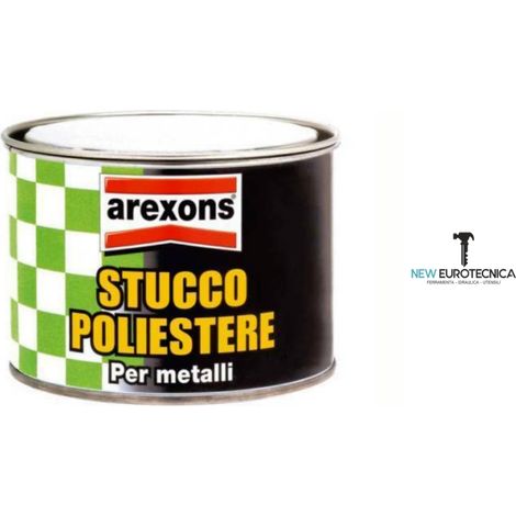 Stucco poliestere per metalli sigilla ripara acciaio ghisa vetroresina plastica