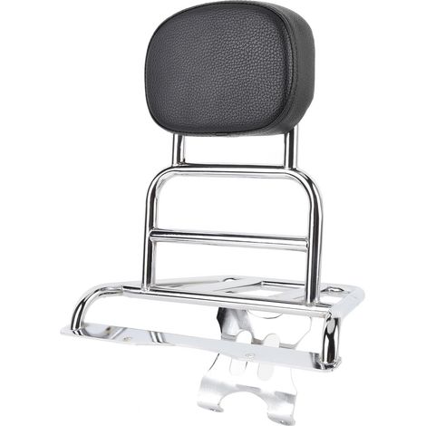 Rack de Bagages Arrière à Moto en Acier en Acier avec Support Stable pour Le Dossier pour G350 2023 à 2025, Support de Passagers rembourré, Installation sans Compétences (Silver) (1/5)