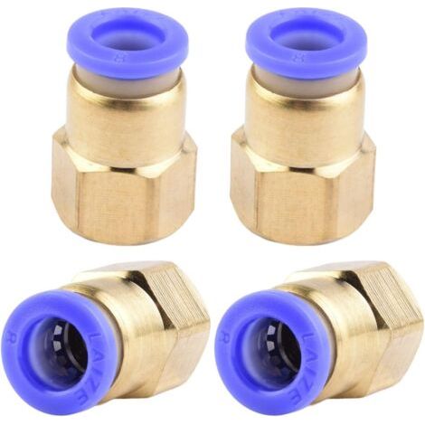 4 pièces 10 mm 1/2′′PT filetage extérieur droit Push to Connect Raccords de tube à emboîter pneumatique connecteur rapide PCF PCF8-1/4\ (1/5)