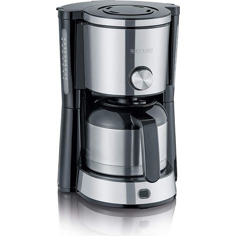 Severin KA 4845 Libera installazione Manuale Macchina da caffè con filtro 1L 8tazze Nero, Acciaio inossidabile macchina per caffè (1/4)