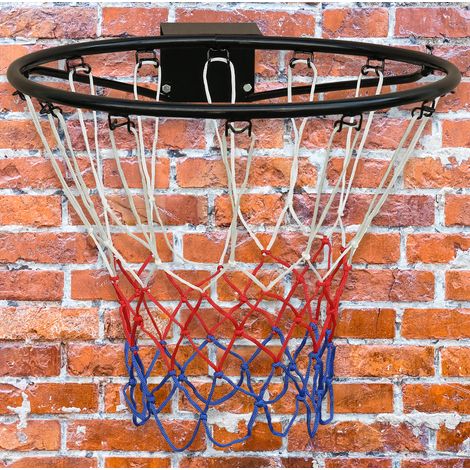 Canestro da basket a parete 45 cm, con rete, nero HAVRYA (1/5)