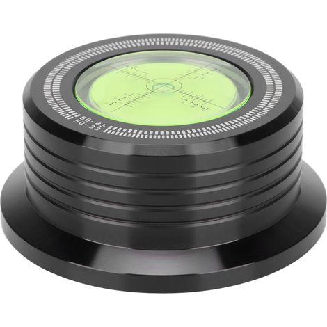 Stabilisateur De Platine - Aluminium Non Magnétique - Niveau À Bulle Et Échelle Stroboscopique 50 Hz - Pour Tourne-Disque Vinyle - 1 Pièce (1/5)