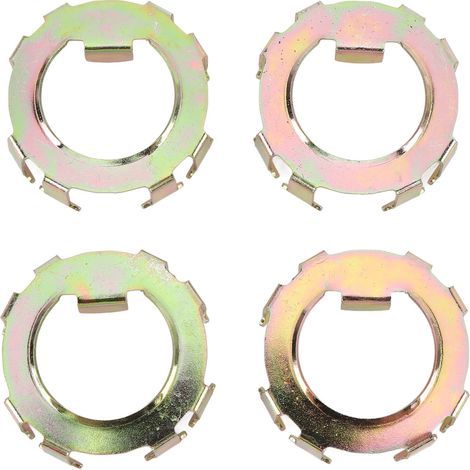 4PCS TRANSEMBLE SPING SPING NUT RETENU METAL METAL Secure Fixation Wheel Remplacement de l'essieu de la confiture EZ-Lube 2 à 8K (1/5)