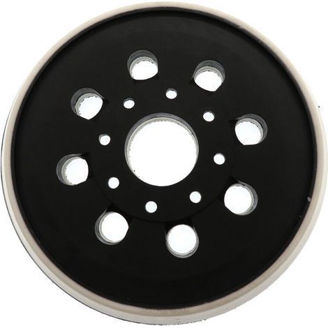 Plateau auto-adhésif pour ponceuse électrique 5 pouces 123 mm 8 trous PU Velcro pour Bosch GEX125-1A (1/5)