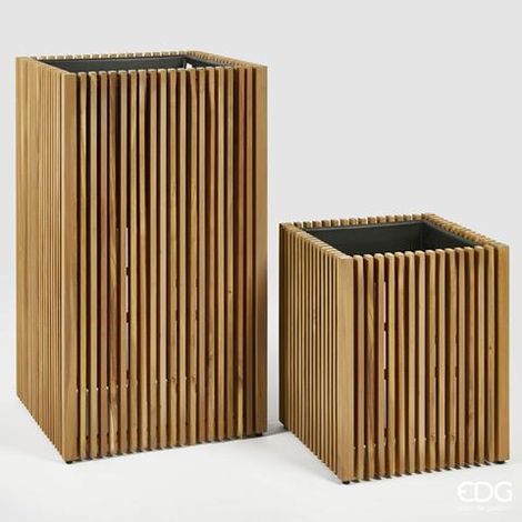 EDG Vaso Listelli Quadrato Brown D 50 cm (1/3)