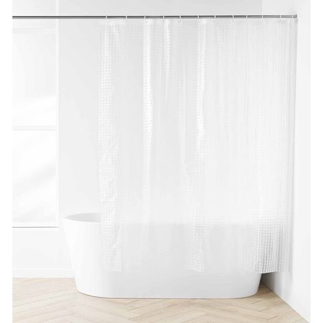 Rideau de Douche Effet 3D "Eva" 180x200cm Transparent