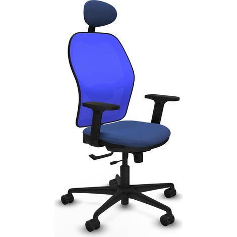 Sedia da ufficio piqueras y crespo ergonomica blu navy schiuma alta densità (1/2)