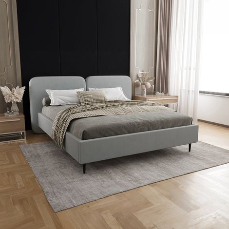 Lit coffre 160x200 sommier inclus Luz Gris (1/5)