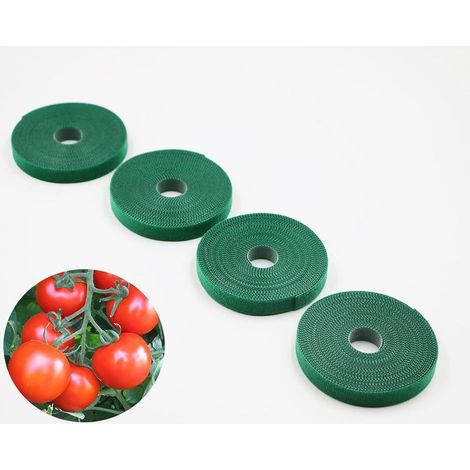 Pflanzenbefestigungsband, Gartenbindungen, wiederverwendbare Pflanzenbinder, weiche Pflanzenhalterungen, Länge 5 m x 4 Stück (1/5)